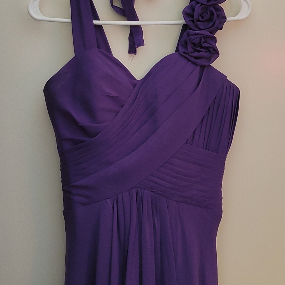 Royal purple formal gown